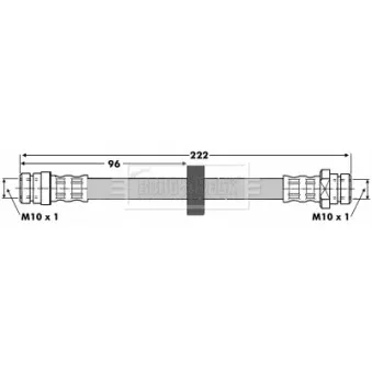 Flexible de frein BORG & BECK BBH6658