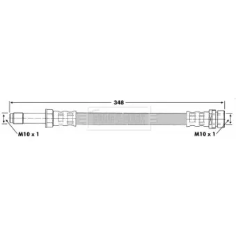Flexible de frein BORG & BECK BBH6664