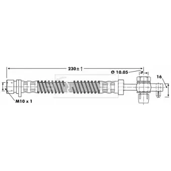 Flexible de frein BORG & BECK BBH6668