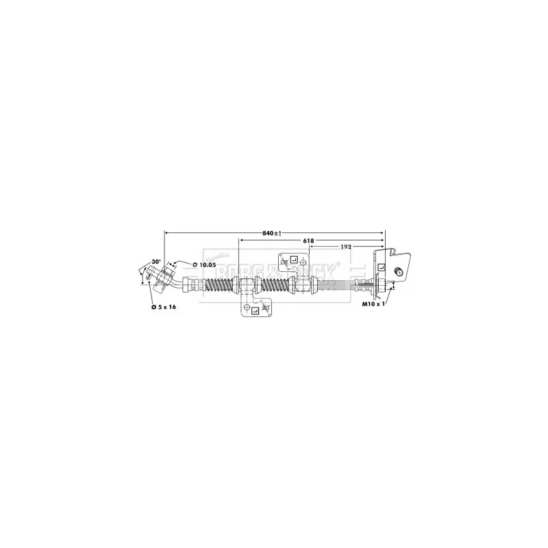 Flexible de frein BORG & BECK BBH6669