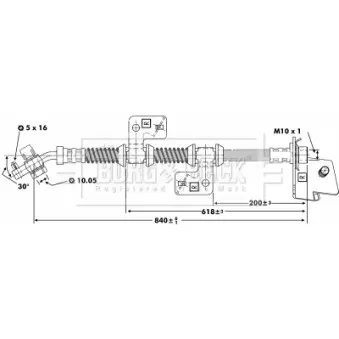 Flexible de frein BORG & BECK BBH6670