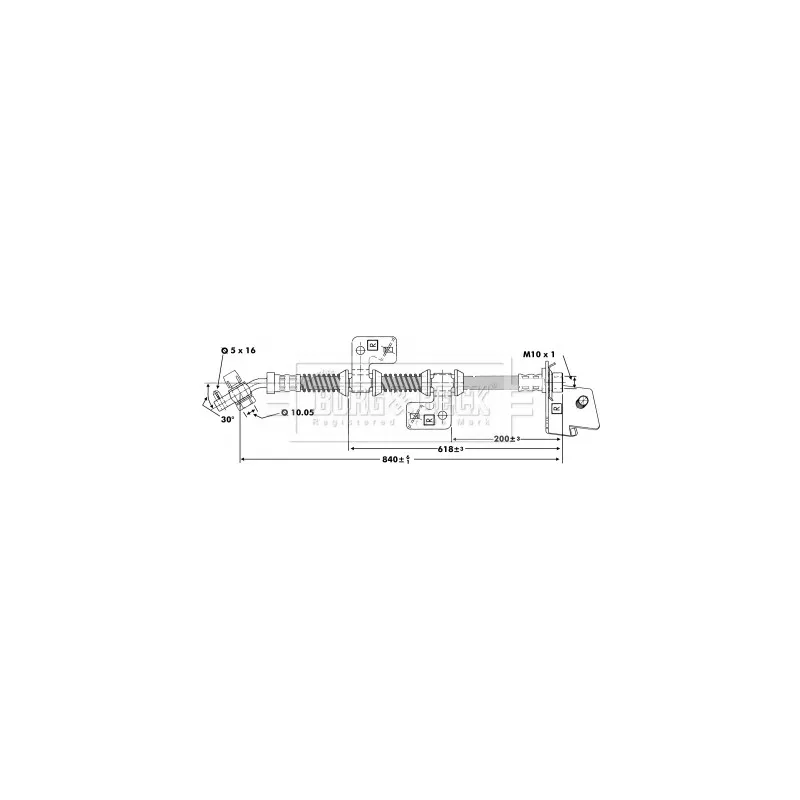 Flexible de frein BORG & BECK BBH6670
