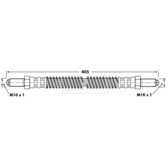 Flexible de frein BORG & BECK BBH6673