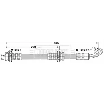 Flexible de frein BORG & BECK BBH6674