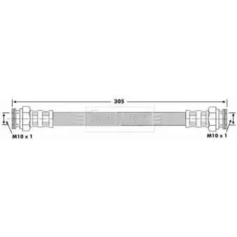 Flexible de frein BORG & BECK BBH6683