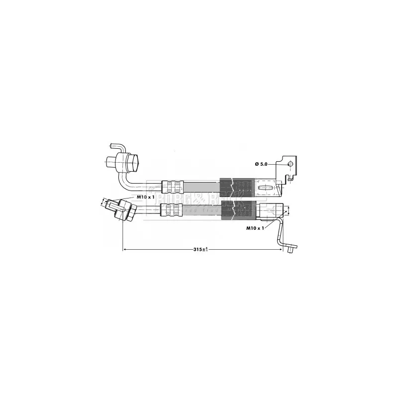 Flexible de frein BORG & BECK BBH6693