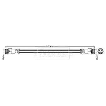 Flexible de frein BORG & BECK BBH6701