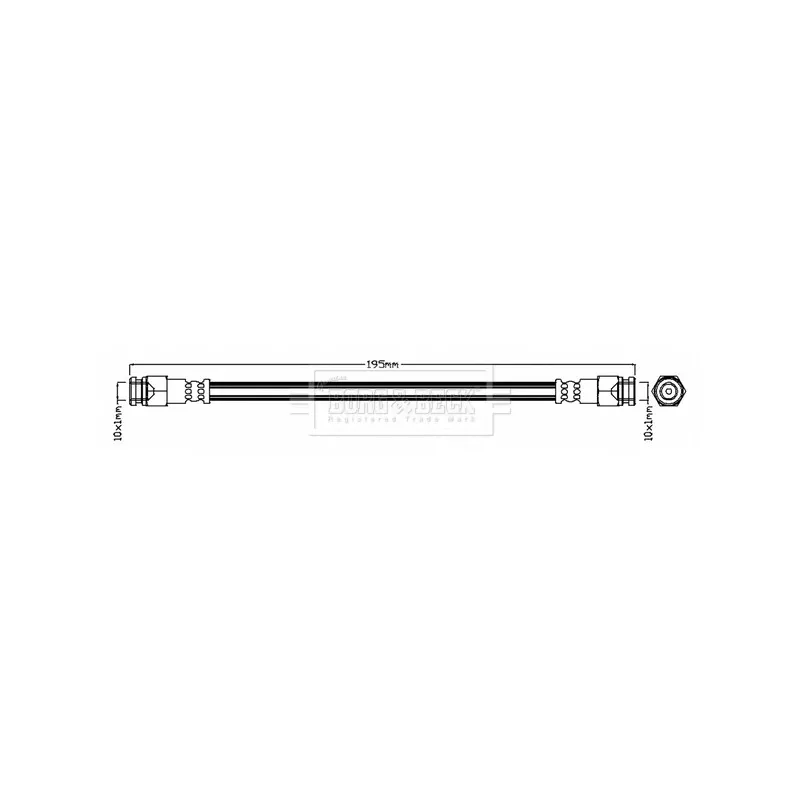 Flexible de frein BORG & BECK BBH6701