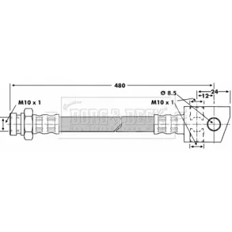 Flexible de frein BORG & BECK BBH6704