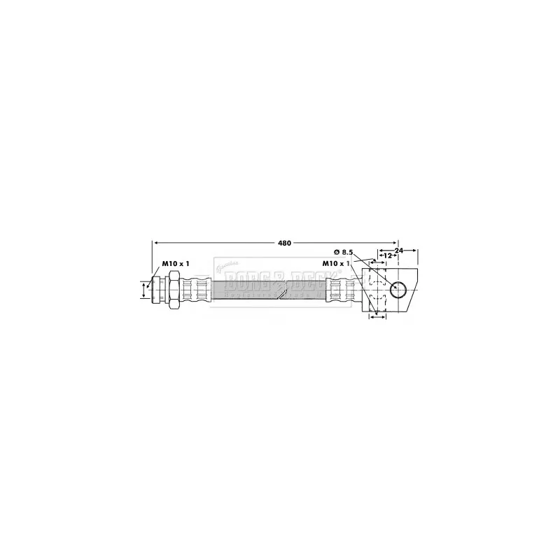 Flexible de frein BORG & BECK BBH6704