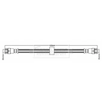 Flexible de frein BORG & BECK BBH6706