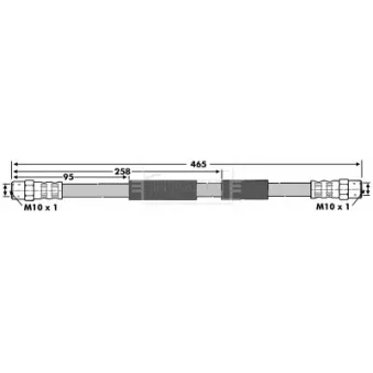 Flexible de frein BORG & BECK BBH6709