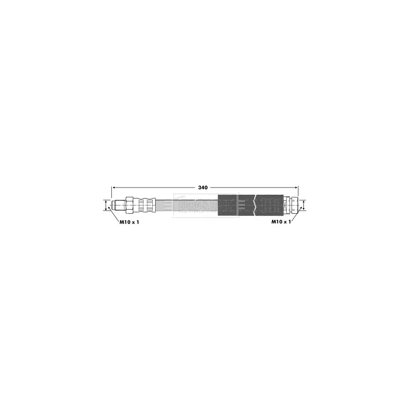 Flexible de frein BORG & BECK BBH6716
