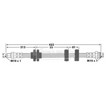 Flexible de frein BORG & BECK BBH6719