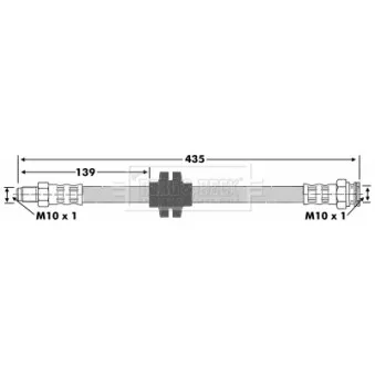 Flexible de frein BORG & BECK BBH6720