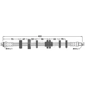 Flexible de frein BORG & BECK BBH6721