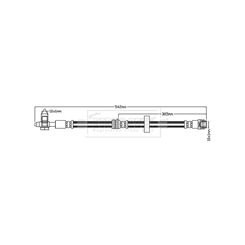 Flexible de frein BORG & BECK BBH6722