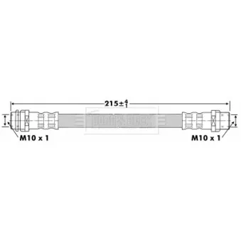 Flexible de frein BORG & BECK BBH6723