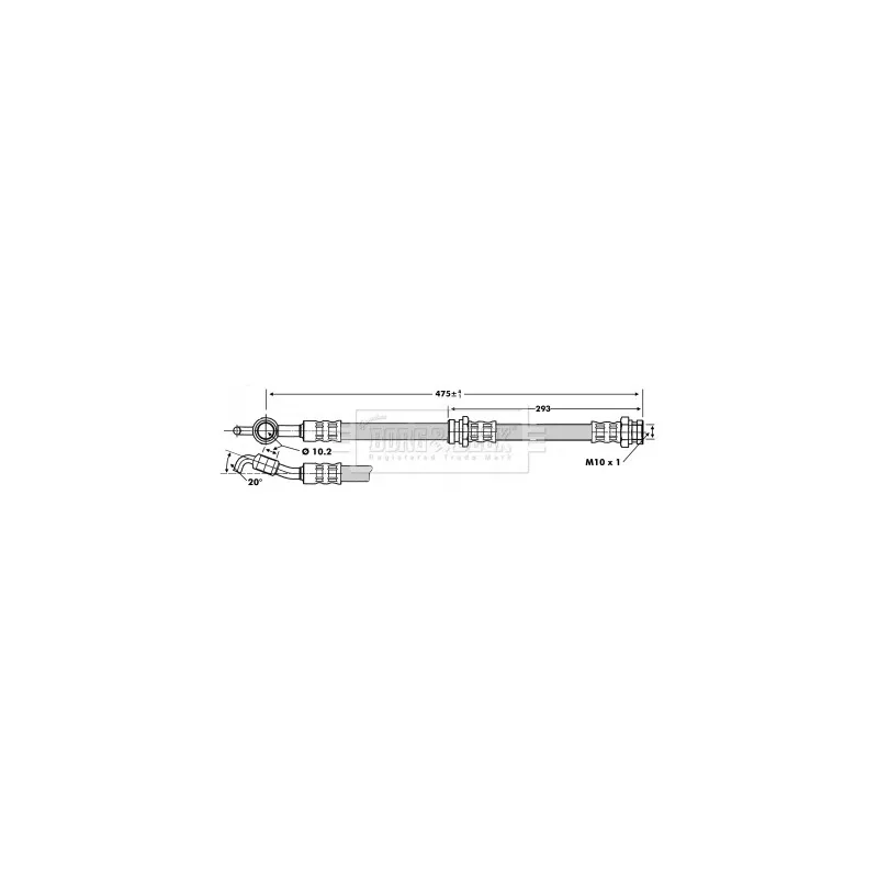 Flexible de frein BORG & BECK BBH6726