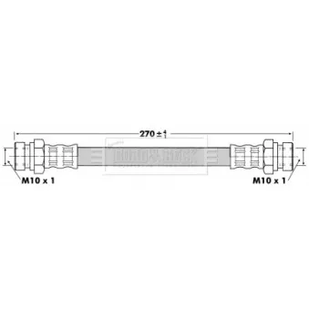 Flexible de frein BORG & BECK BBH6728