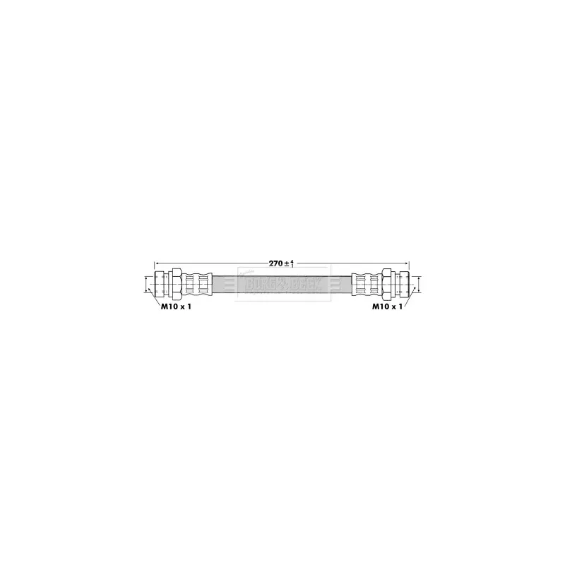 Flexible de frein BORG & BECK BBH6728