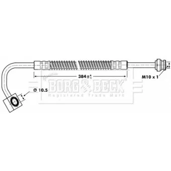 Flexible de frein BORG & BECK BBH6733