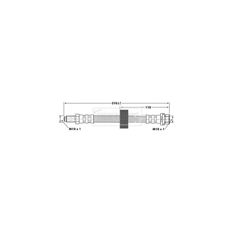 Flexible de frein BORG & BECK BBH6735