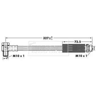 Flexible de frein BORG & BECK BBH6736