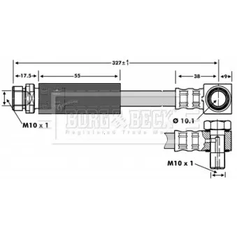 Flexible de frein BORG & BECK BBH6737