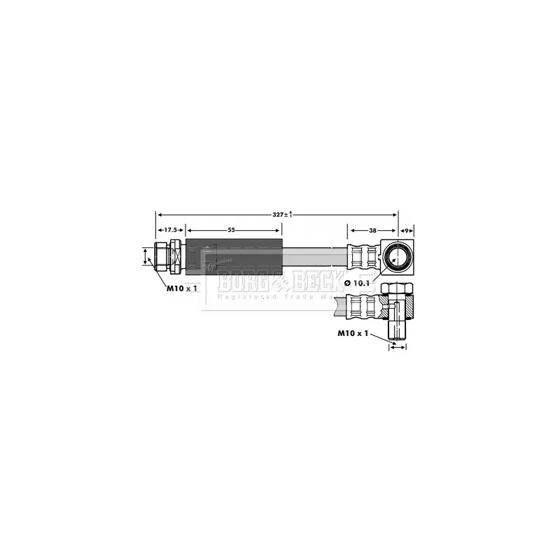 Flexible de frein BORG & BECK BBH6737