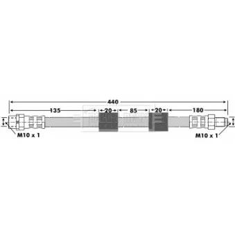 Flexible de frein BORG & BECK BBH6739