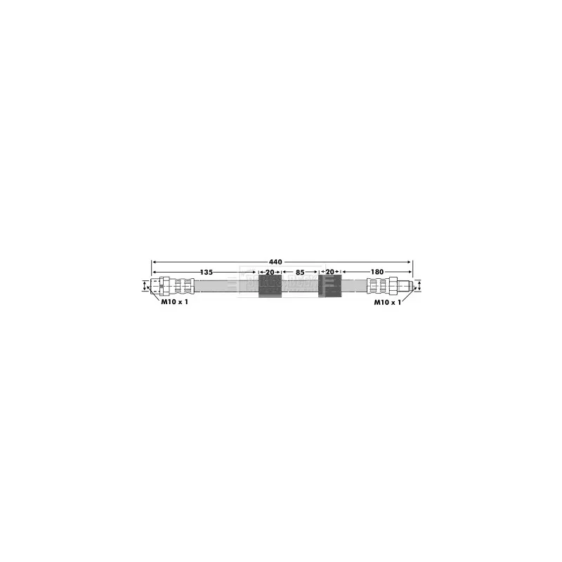 Flexible de frein BORG & BECK BBH6739