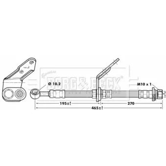 Flexible de frein BORG & BECK BBH6741