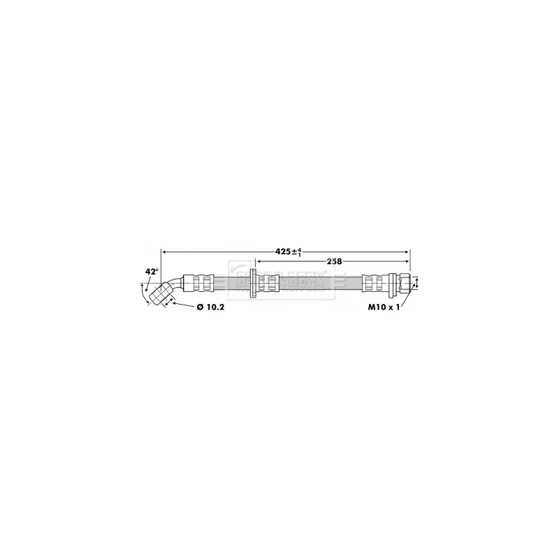 Flexible de frein BORG & BECK BBH6743