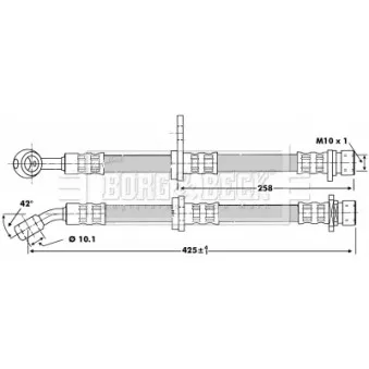 Flexible de frein BORG & BECK BBH6744