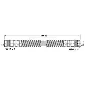 Flexible de frein BORG & BECK BBH6746