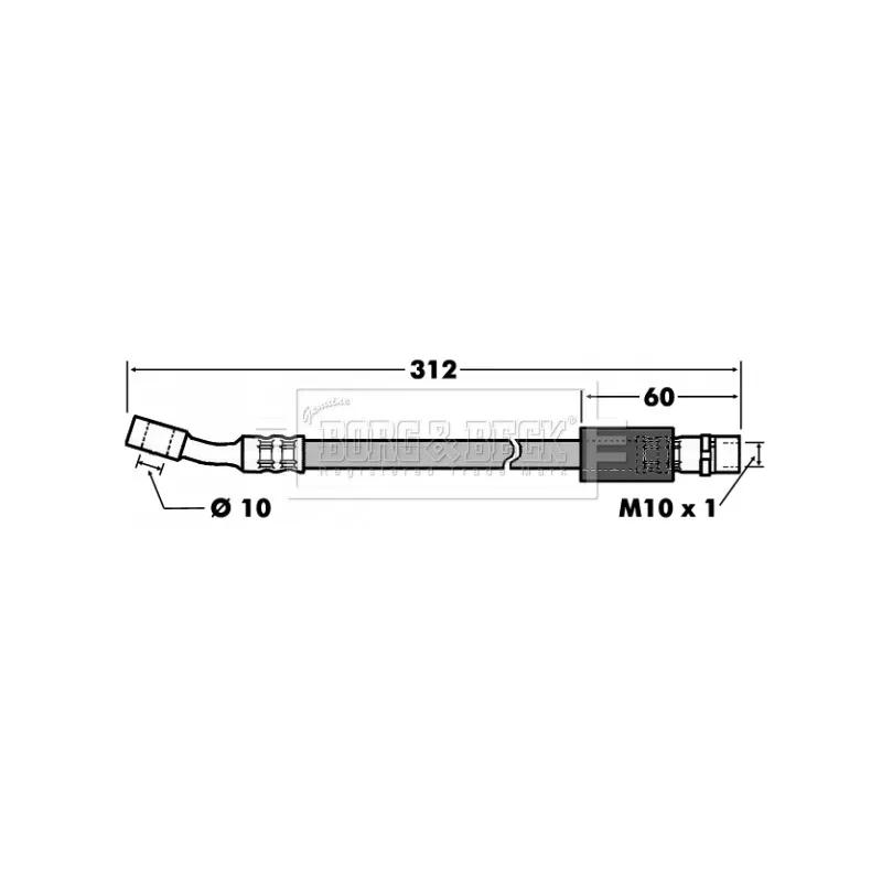 Flexible de frein BORG & BECK BBH6747