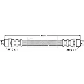 Flexible de frein BORG & BECK BBH6748