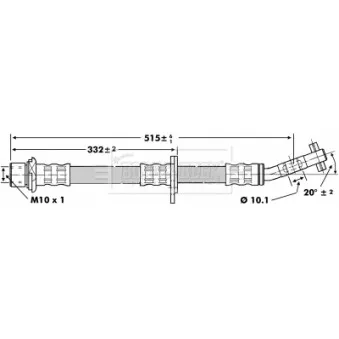 Flexible de frein BORG & BECK BBH6749
