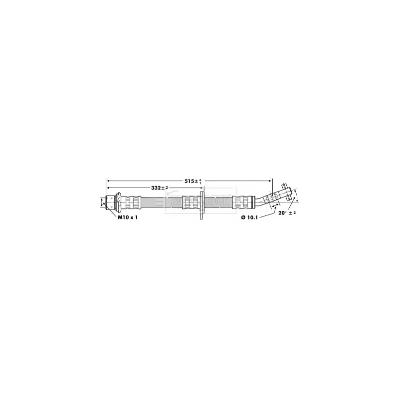 Flexible de frein BORG & BECK BBH6749