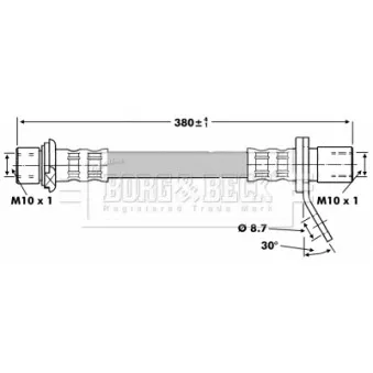 Flexible de frein BORG & BECK BBH6752