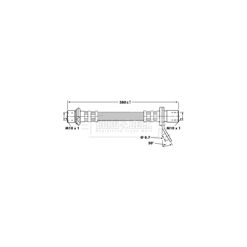 Flexible de frein BORG & BECK BBH6752
