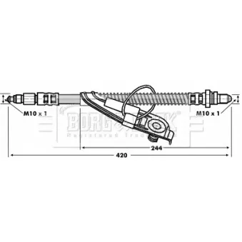Flexible de frein BORG & BECK BBH6755