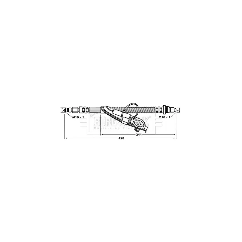 Flexible de frein BORG & BECK BBH6755