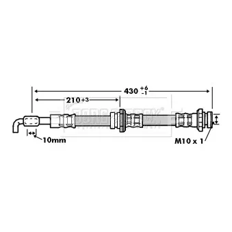 Flexible de frein BORG & BECK BBH6756