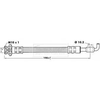 Flexible de frein BORG & BECK BBH6757