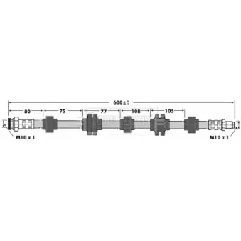 Flexible de frein BORG & BECK BBH6758