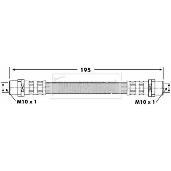 Flexible de frein BORG & BECK BBH6760