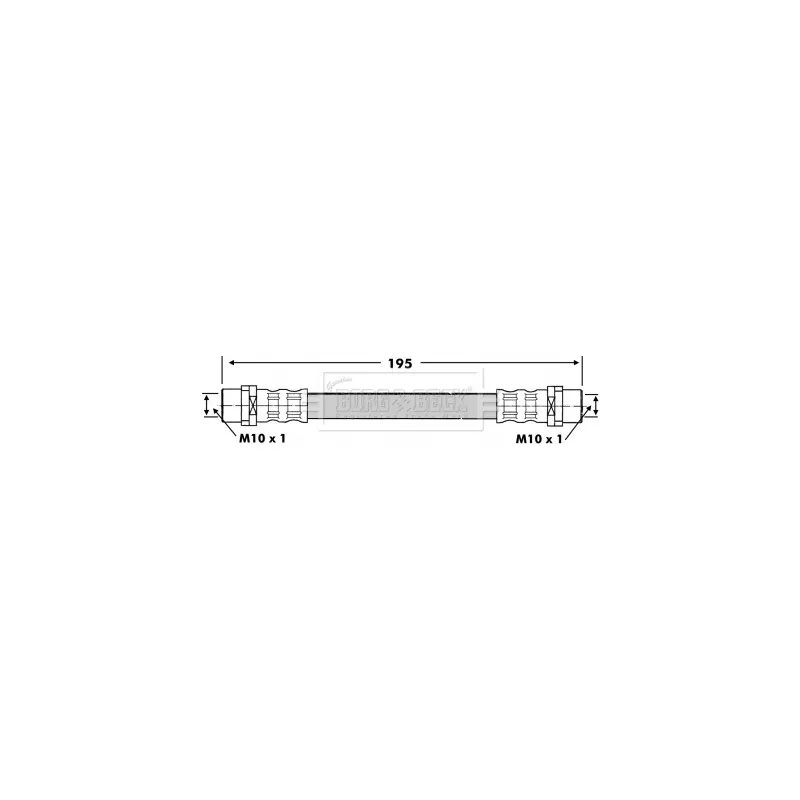 Flexible de frein BORG & BECK BBH6760