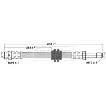 Flexible de frein BORG & BECK BBH6762